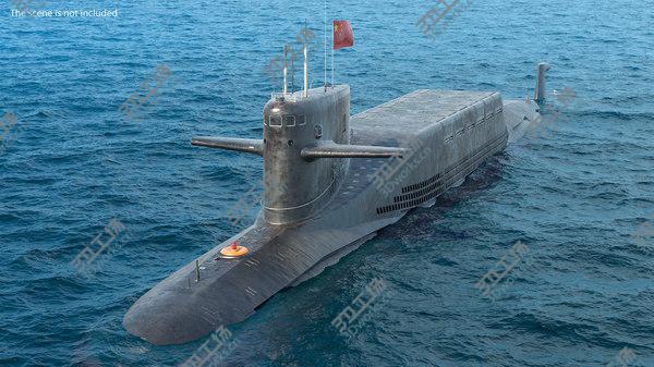 images/goods_img/20210312/Jin Class Ballistic Missile Submarine Type 094 Rigged 3D model/5.jpg